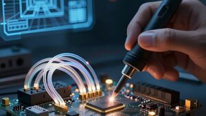 Сборка футуристичной платы для разработки бота освещения технический стек 2026 в мастерской